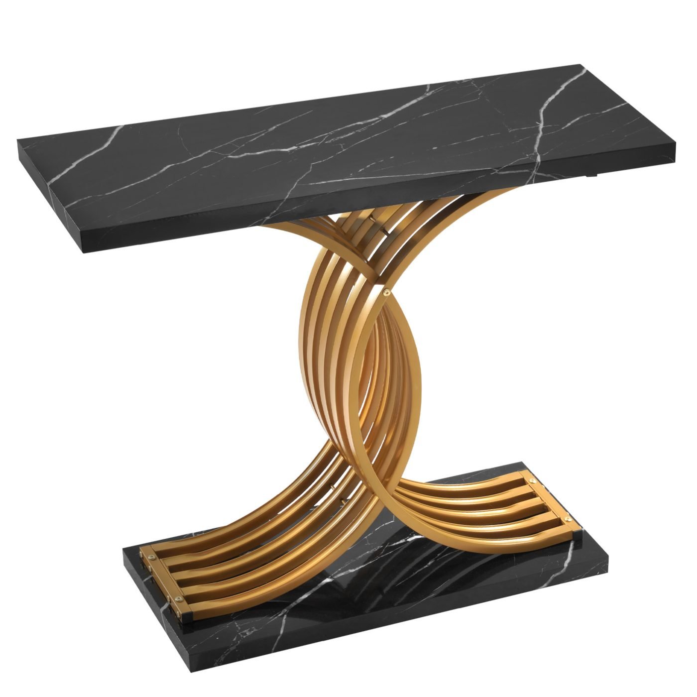 Gold Console Table