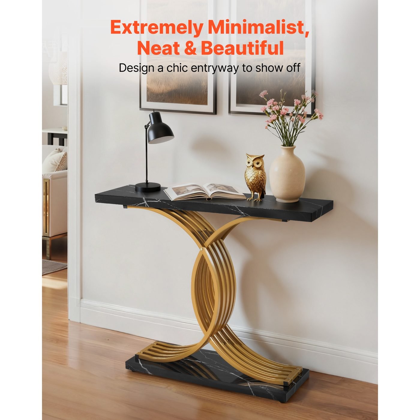 Gold Console Table
