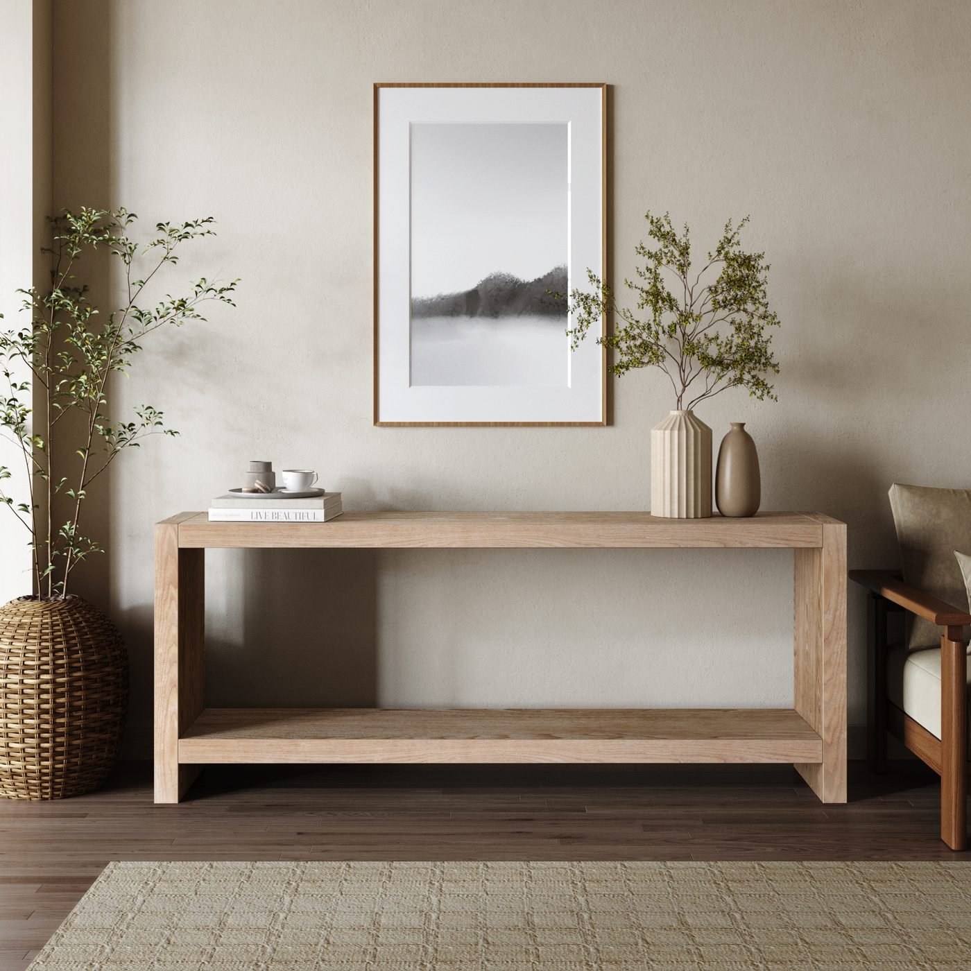 Large Farmhouse Console Table