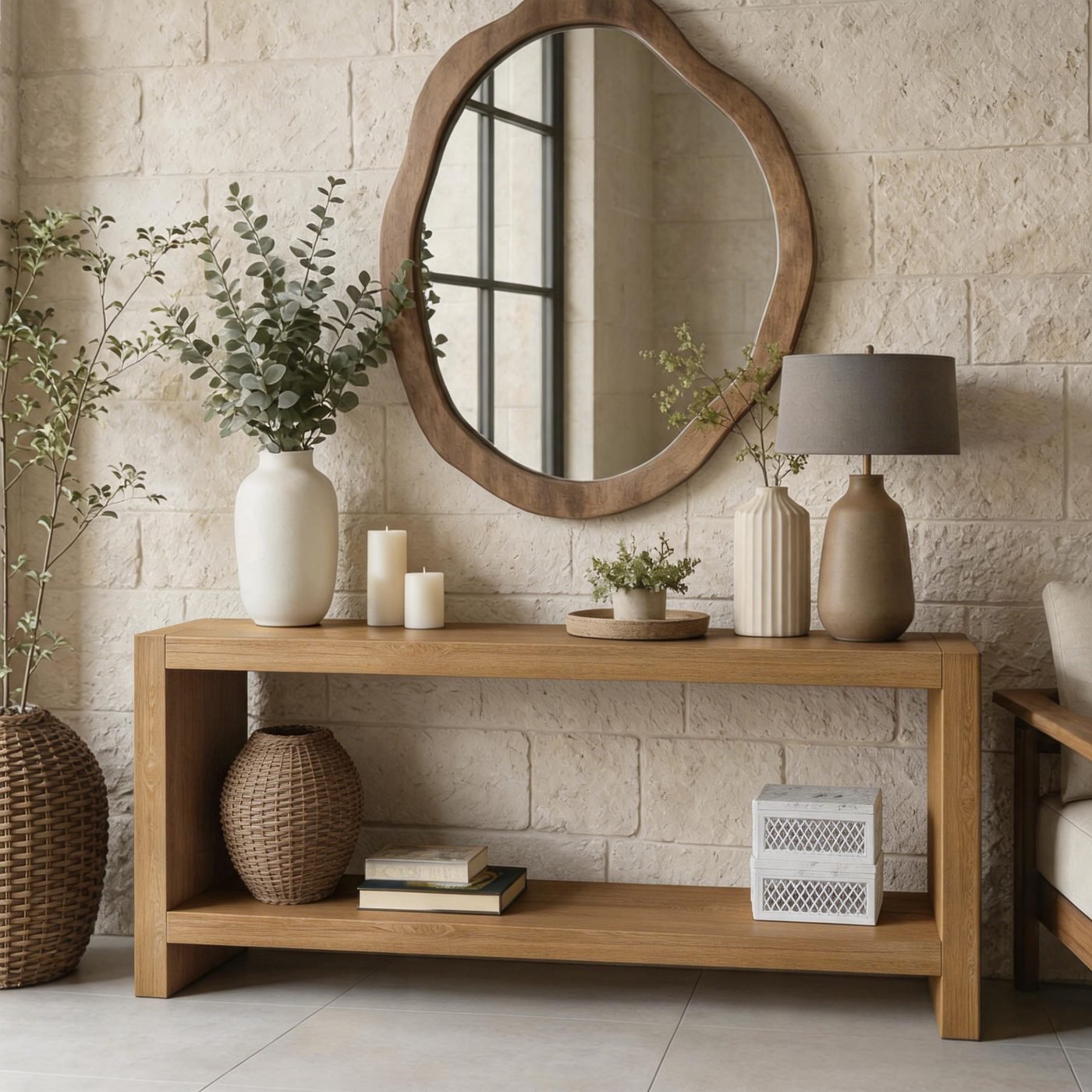 Large Farmhouse Console Table