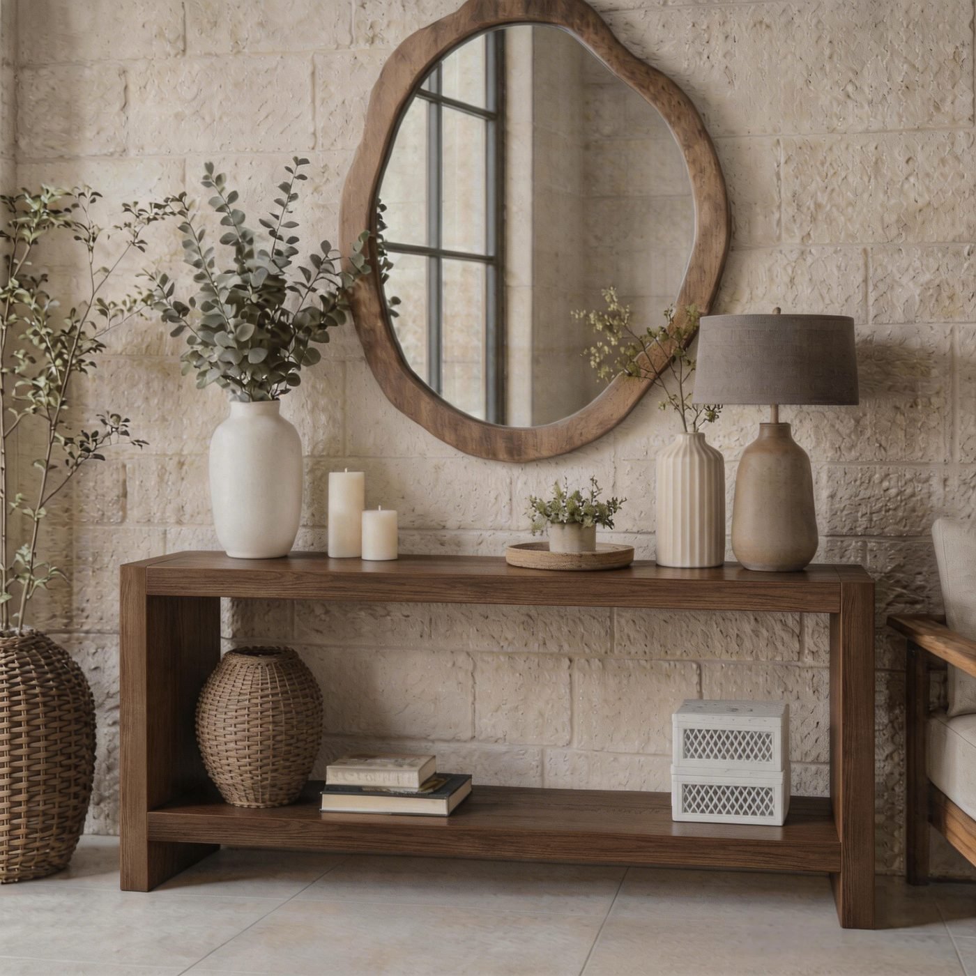 Large Farmhouse Console Table
