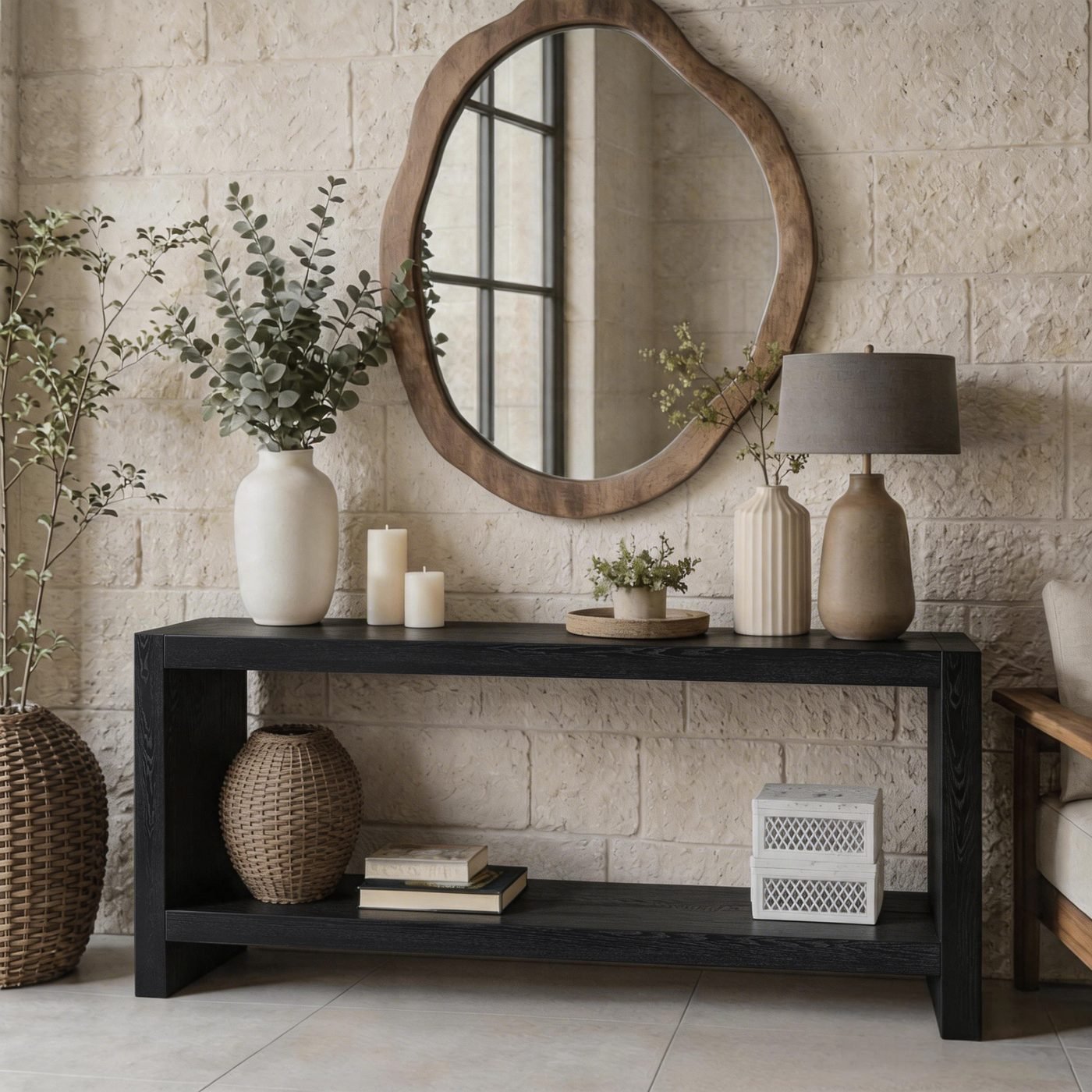 Large Farmhouse Console Table