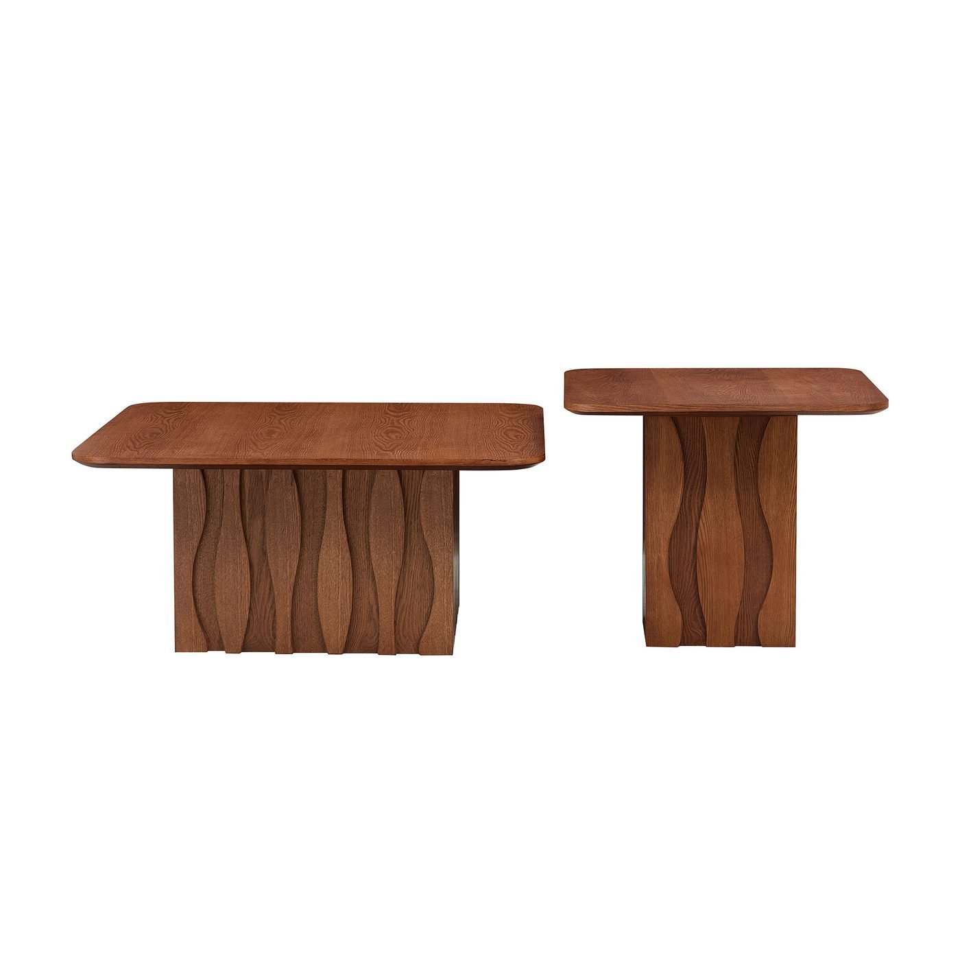 PCS Nesting Square Coffee Table Set for Living Room
