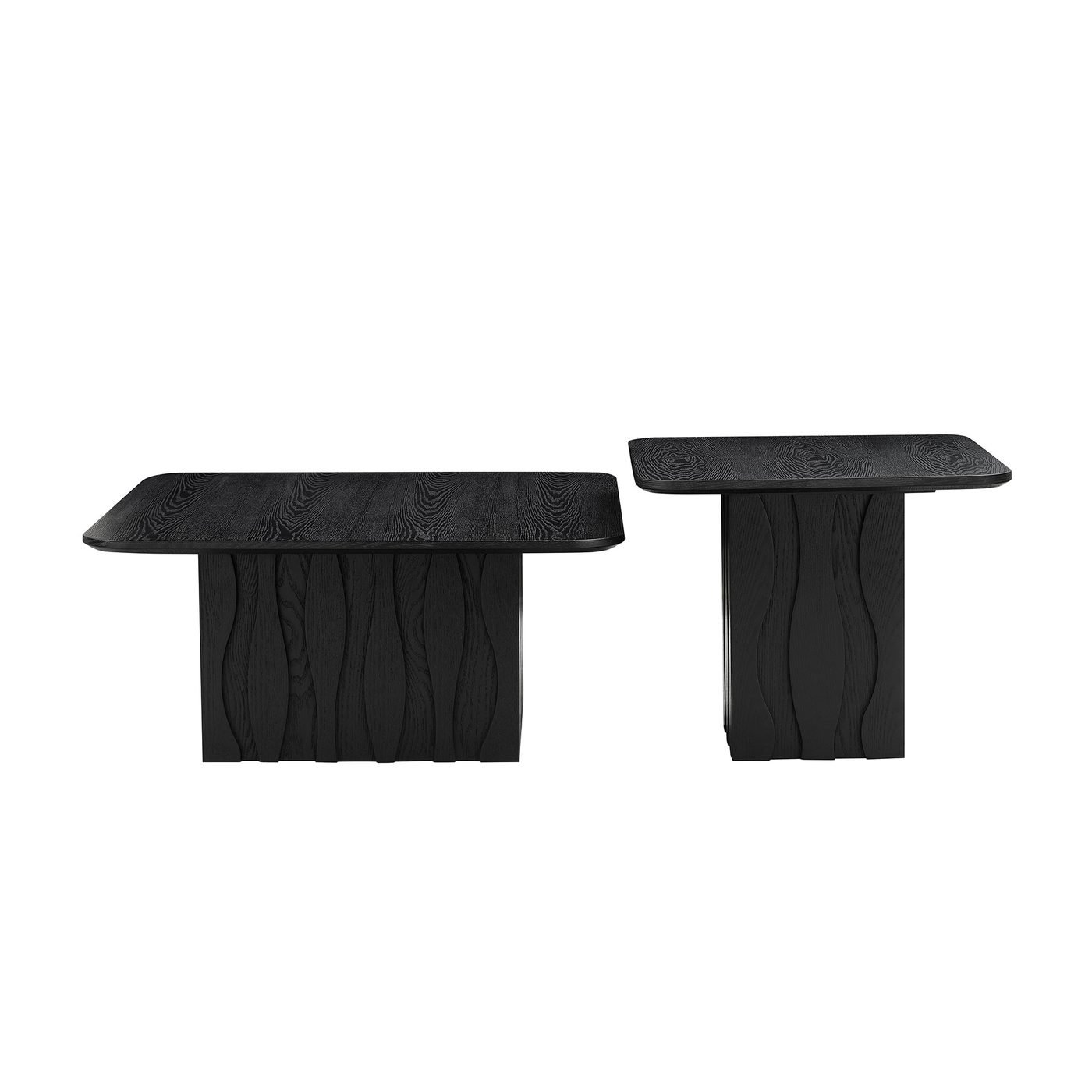 PCS Nesting Square Coffee Table Set for Living Room