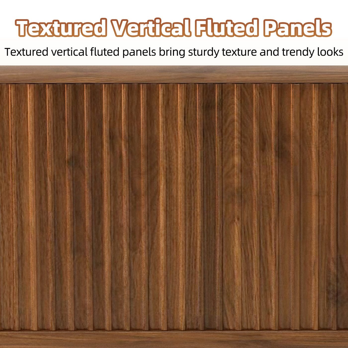 Fluted Lift Top Coffee Table with Storage