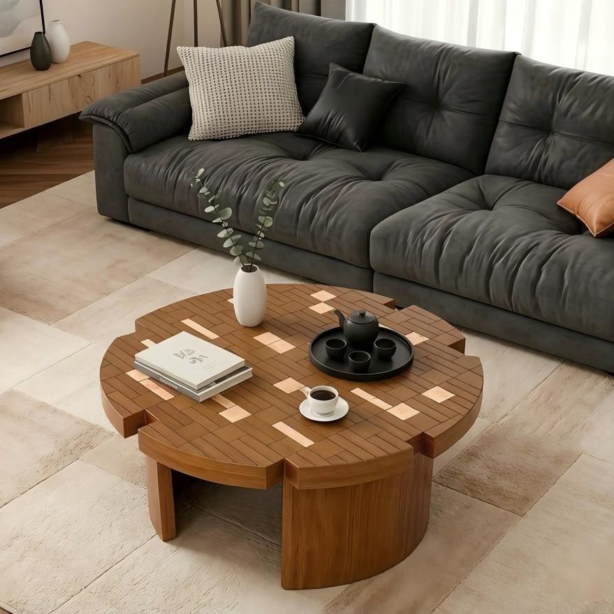 Mid-Century Flower Petal Coffee Table